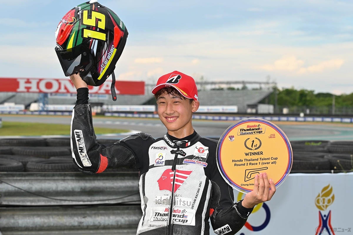 「タイ・タレントカップ（HONDA Thailand Talent Cup2022)」で優勝を果たした中川 豪優選手