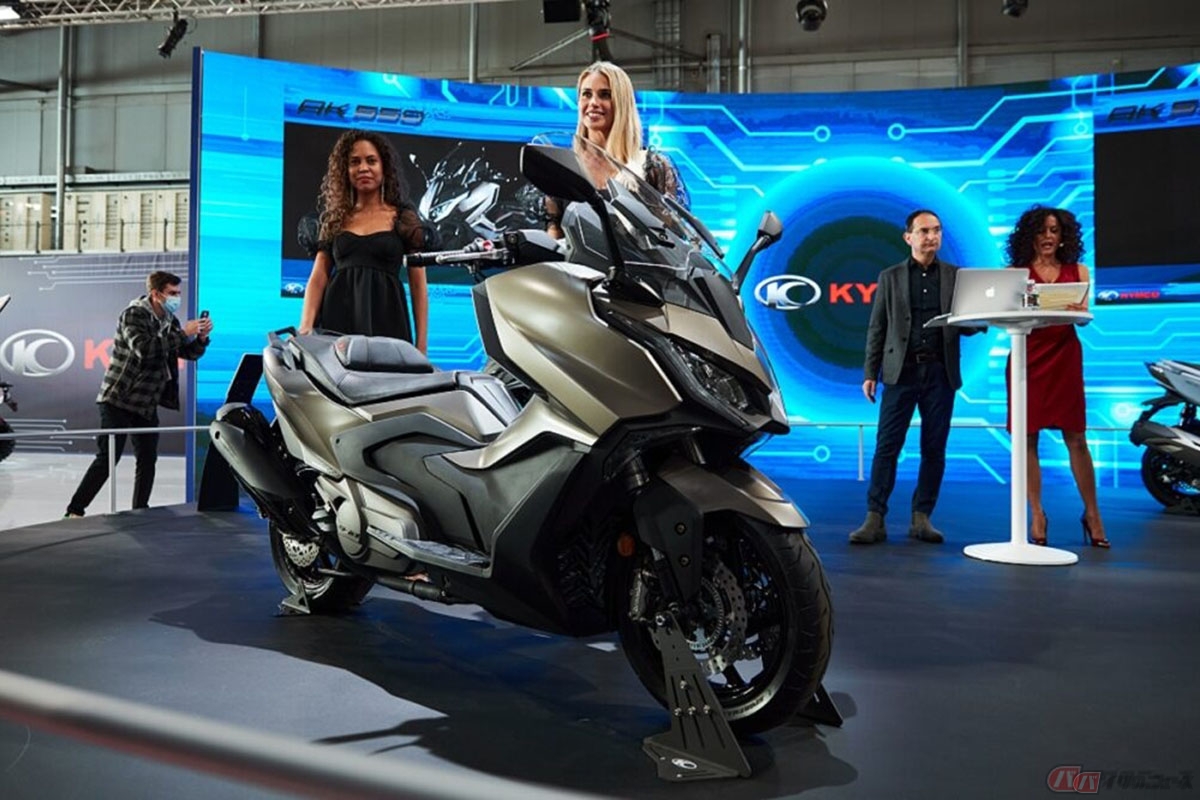 キムコの軽二輪スクーター「KRV180TCS」日本上陸 フラッグシップモデル