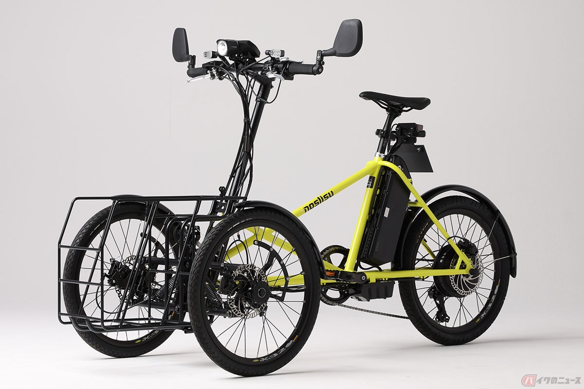 カワサキの電動3輪「noslisu(ノスリス)」(フル電動仕様/要普通自動車免許)