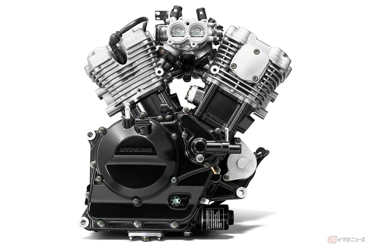 ヒョースンの新型クルーザー「GV300S Bobber」に搭載された新開発のVツインエンジン