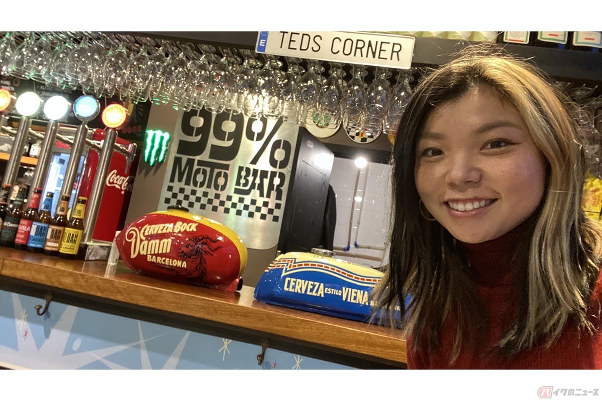 岸田彩美さんが訪れた99%Moto Bar
