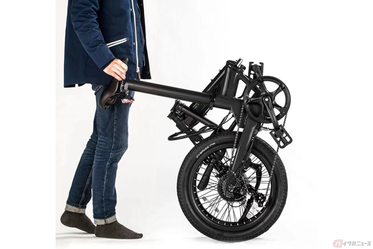 コンパクトでパワフルな電動アシスト自転車「naicisports N3」。折りたたんで持ち運ぶことも可能です