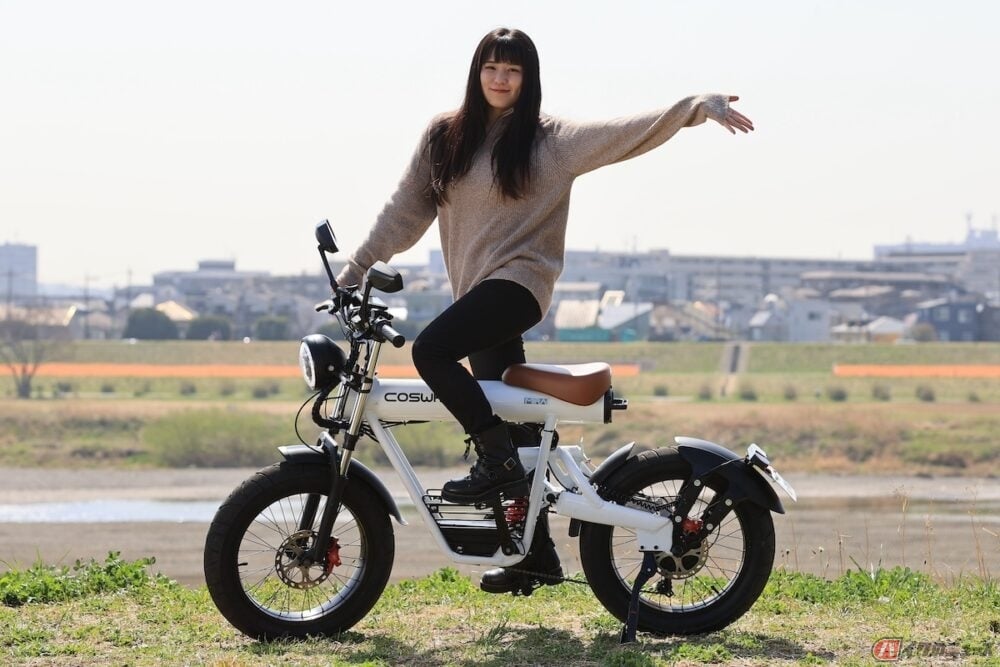 1台で電動バイク・電動アシスト自転車・自転車の3役をこなす電動バイク「COSWHEEL MIRAI」