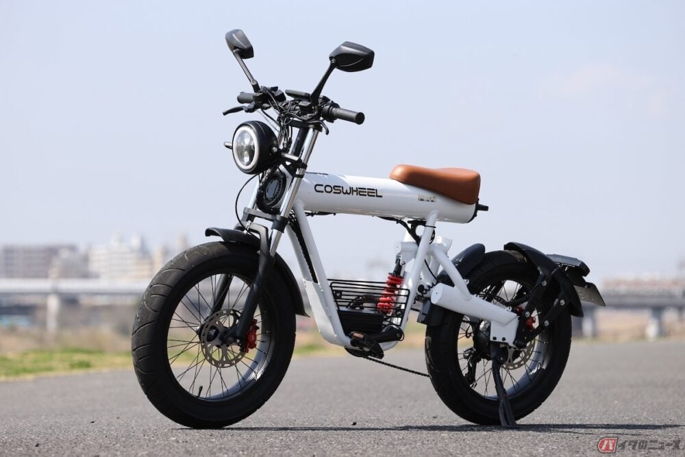 1台で電動バイク・電動アシスト自転車・自転車の3役をこなす電動バイク「COSWHEEL MIRAI」