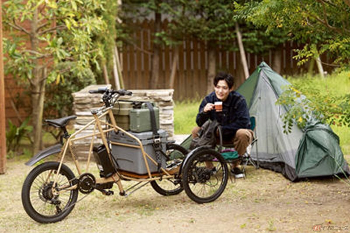 カワサキ「noslisu(ノスリス)電動アシスト自転車カーゴ仕様」