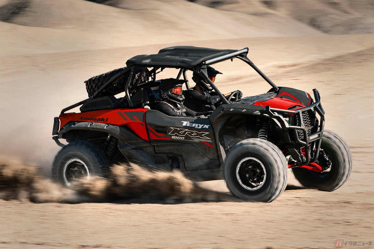 2シーターモデルのカワサキ「TERYX KRX 1000」
