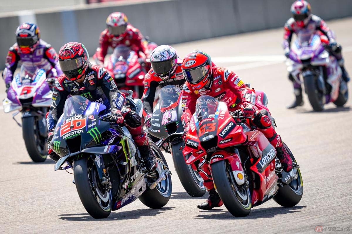 2022MotoGP第10戦ドイツGP MotoGPクラス決勝レースの様子