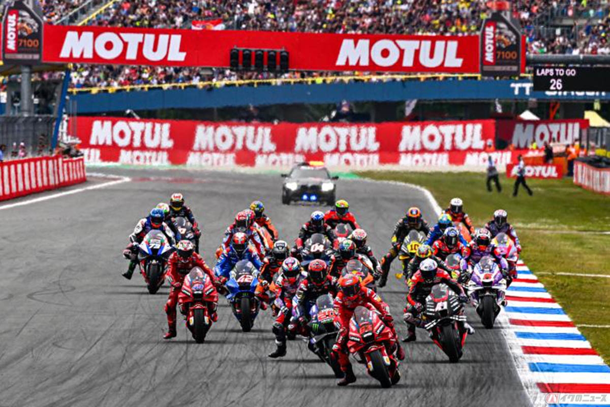 2022MotoGP第11戦オランダGP MotoGPクラス決勝レースの様子