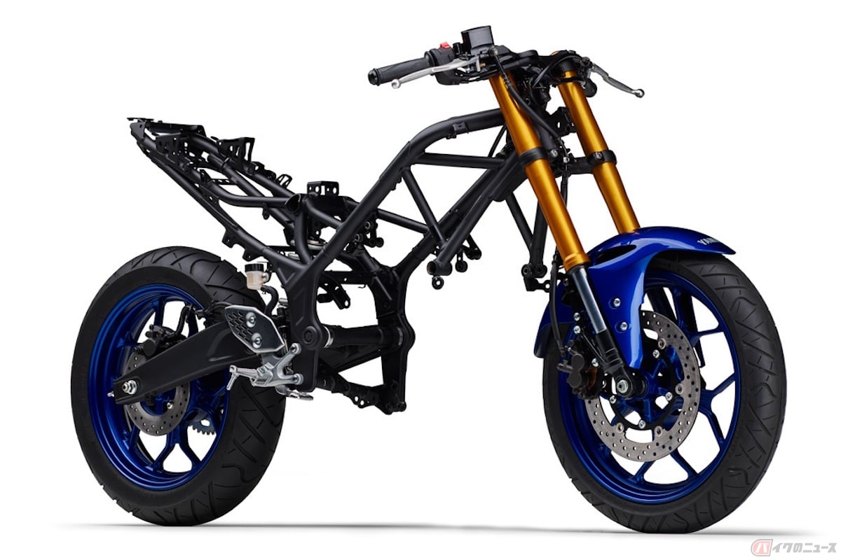 ダイヤモンドフレームを採用するヤマハ「YZF-R25」