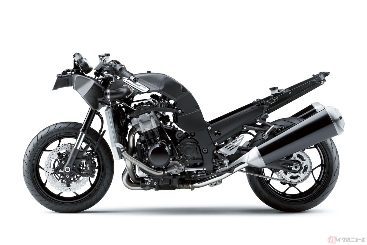 モノコックフレームを採用した「ZX-14R」