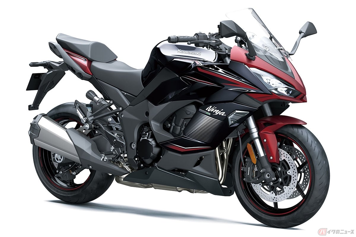 カワサキ「Ninja 1000SX」2023年モデル(メタリックマットソブリンレッド×メタリックディアブロブラック)