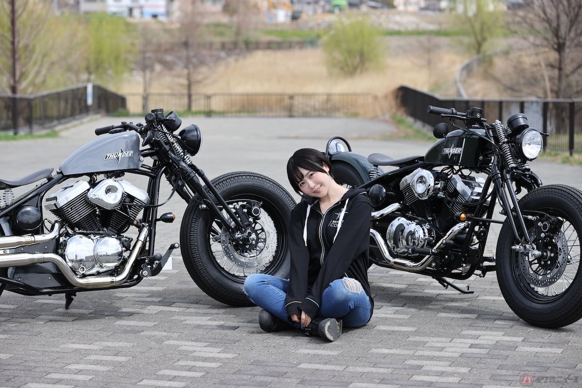 軽いバイクに乗り慣れてる私にも安心の軽さのTHUNDER 250