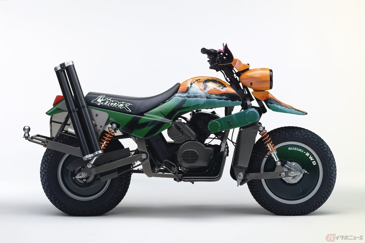 スズキの二輪駆動のコンセプトモデル「XF4」