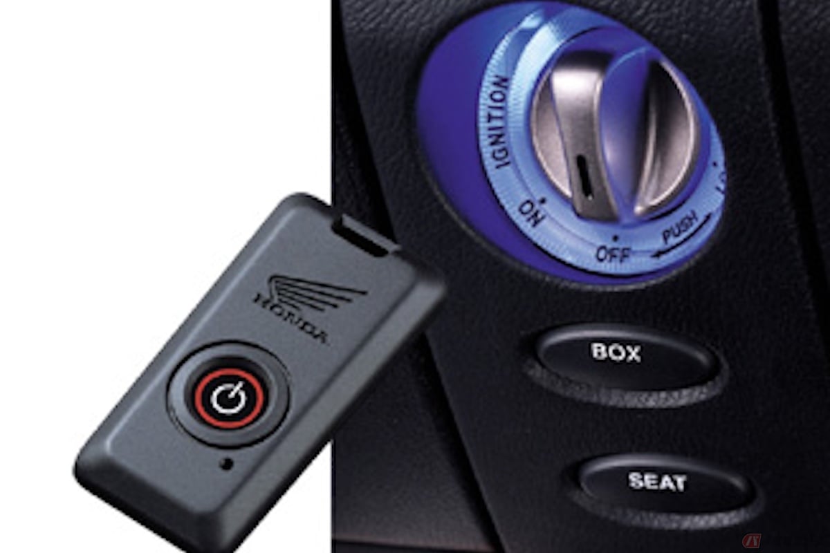 2004年にスマートカード キーシステムを世界で初めて二輪車に採用したホンダ「フォルツァ」