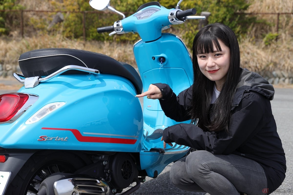 ボディがスチールでできているところもベスパの特徴