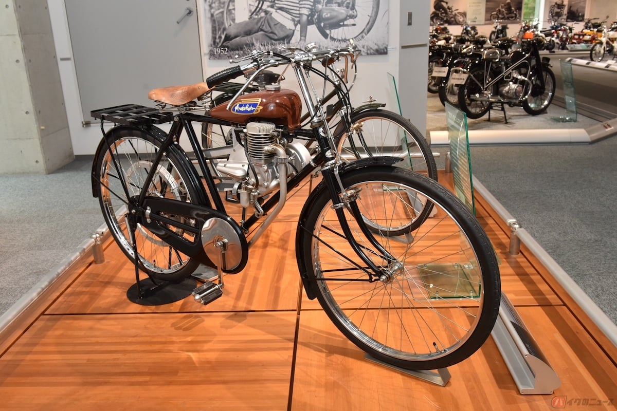 1947年にホンダ初の市販製品として登場した「Honda A型」
