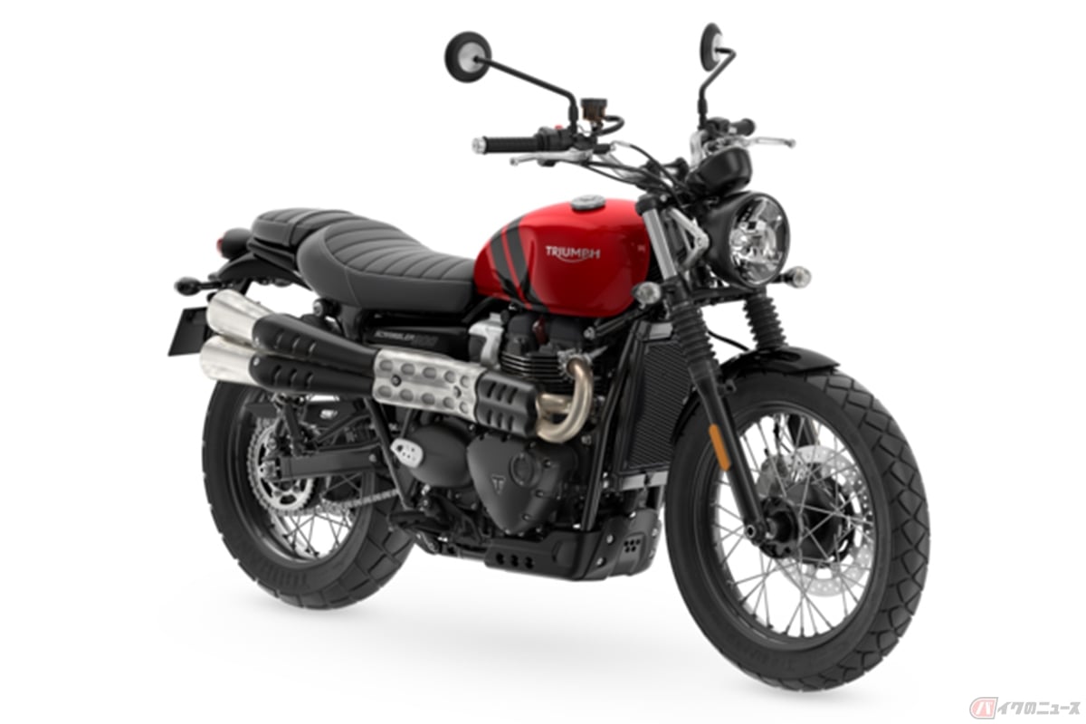 Street Scramblerから名称変更したトライアンフ「Scrambler 900」
