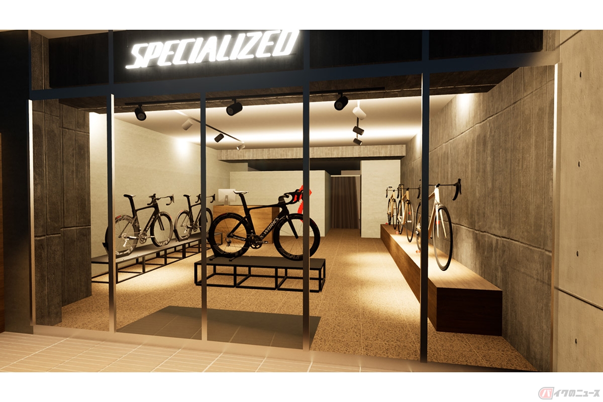 東京・西新宿にオープンするロードバイク認定中古車ストア「SPECIALIZED CPO」(外観イメージ)