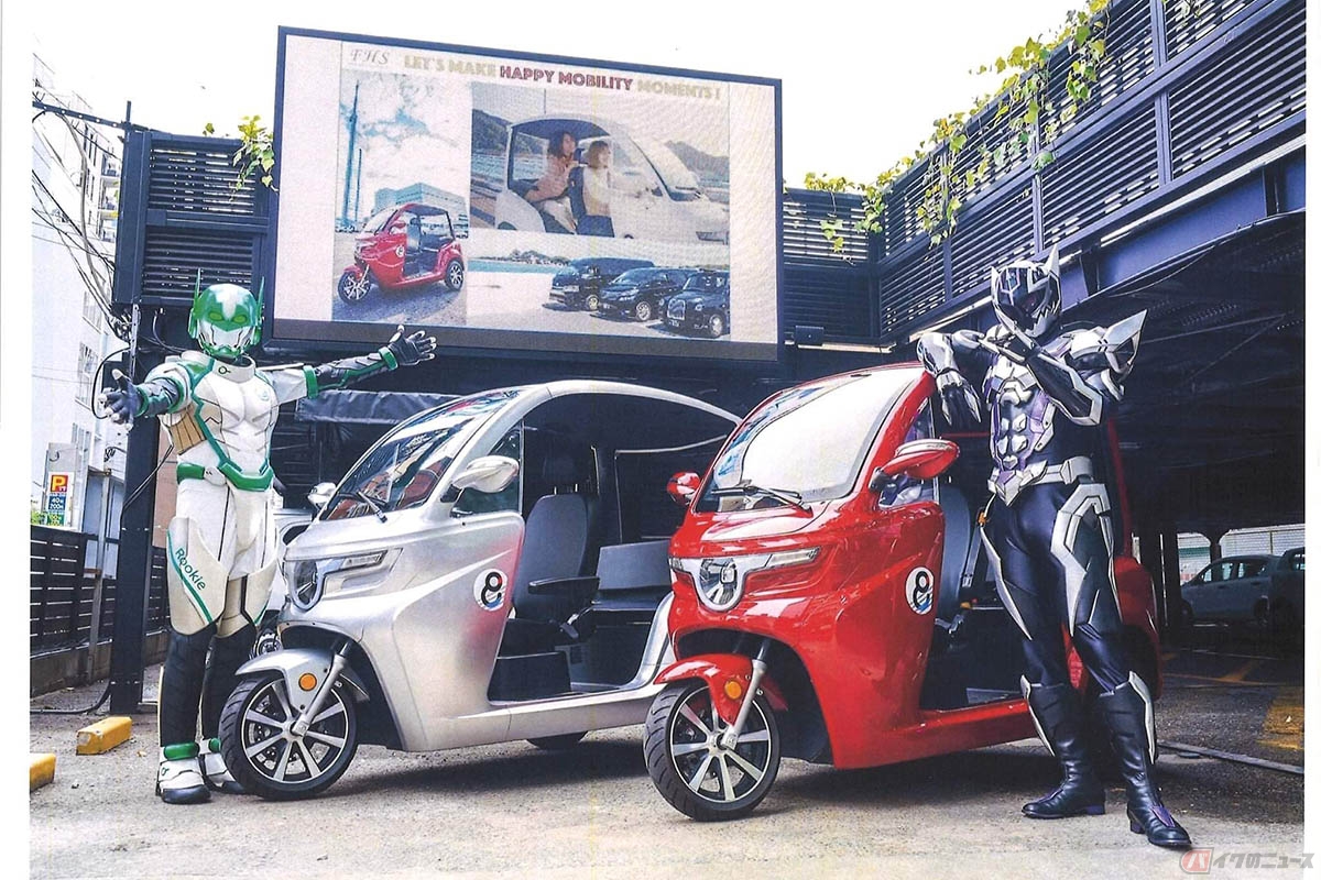 福岡 大名にてレンタル開始した「BEV（Battery Electric Vehicle）トゥクトゥク」