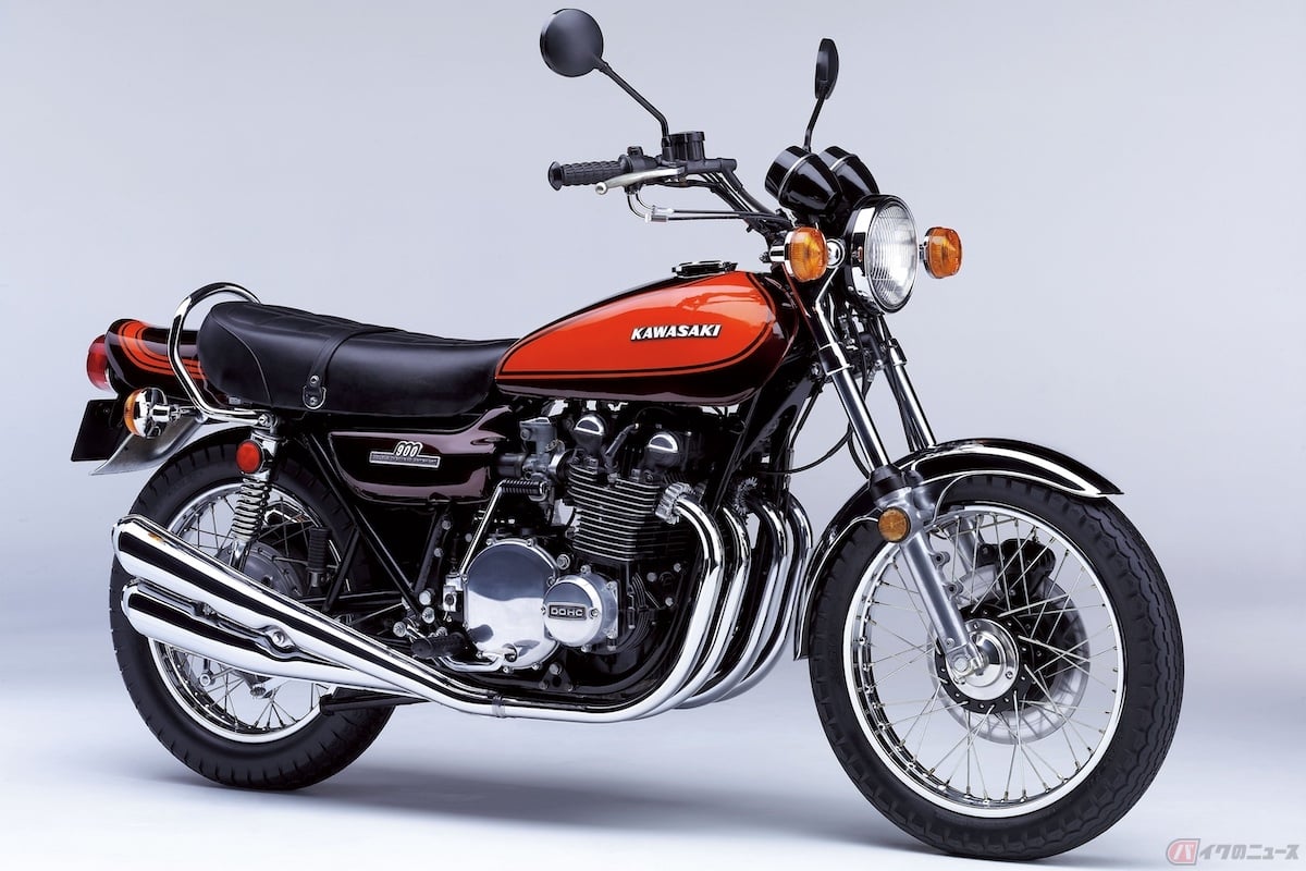 900ccの空冷4気筒エンジンを搭載したカワサキ「900 スーパー4(1972)」