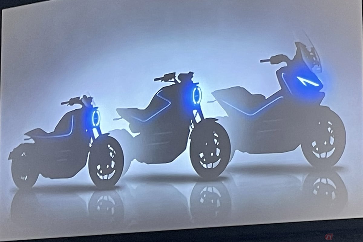 ホンダが2024年から2025年の間に日本、米国、欧州に投入予定の電動ファンモデルのイメージ画像