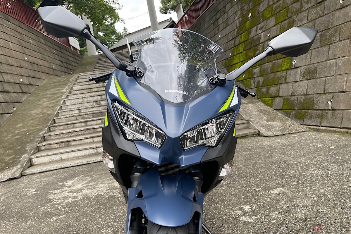 正面からのお顔は250同様キリッとしている
