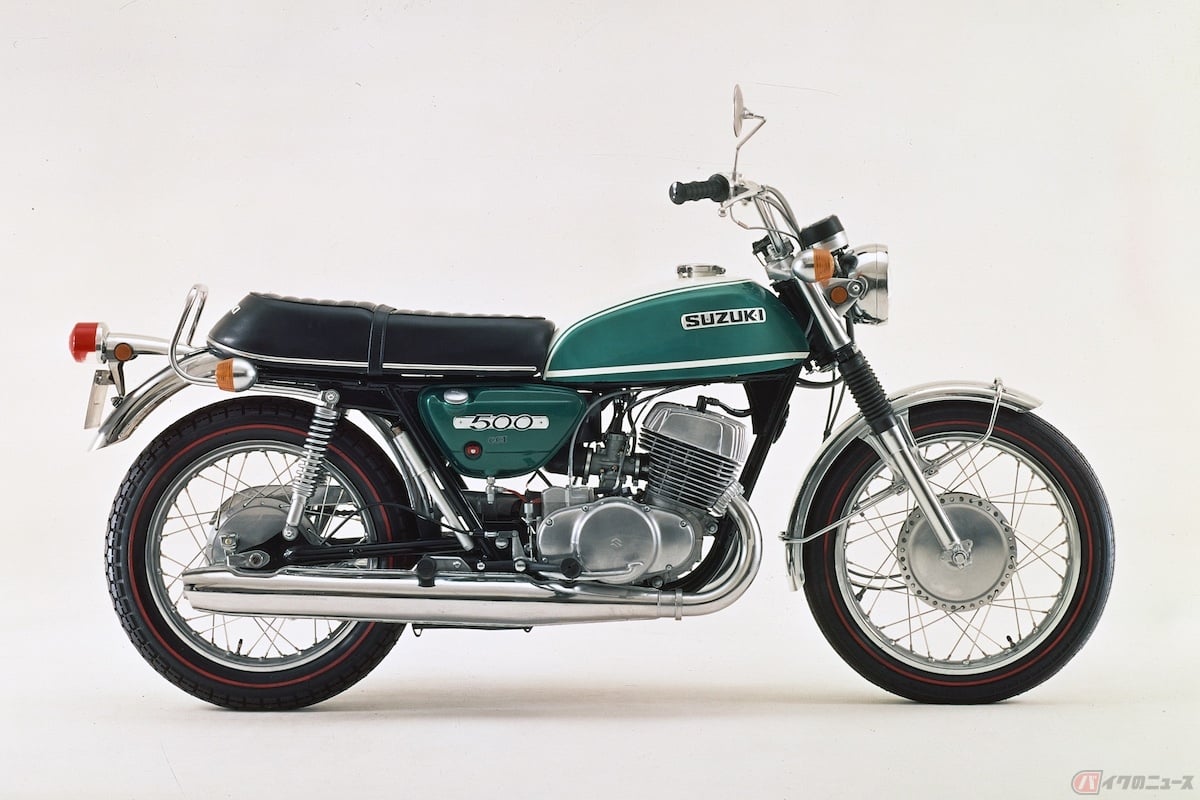 500cc 2サイクル空冷2気筒エンジンは最高出力47PSを発揮した「GT500(1971)」