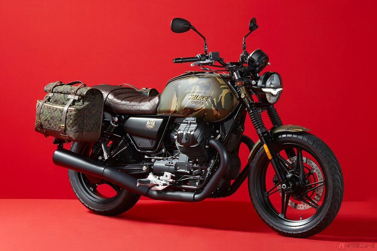 モトグッツィ✕グッチ✕パレスのコラボモデル「Palace Gucci Moto Guzzi」