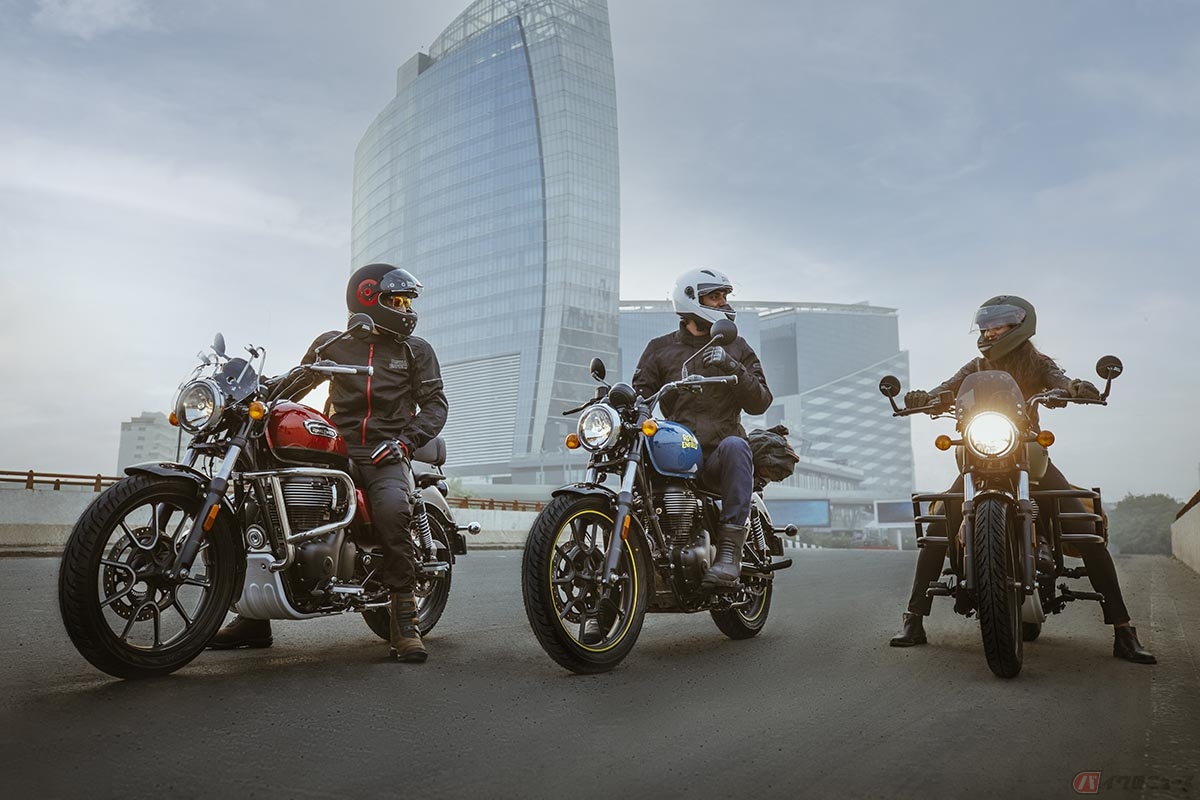 追加導入されたロイヤルエンフィールド「Meteor 350(メテオ350)」の新色