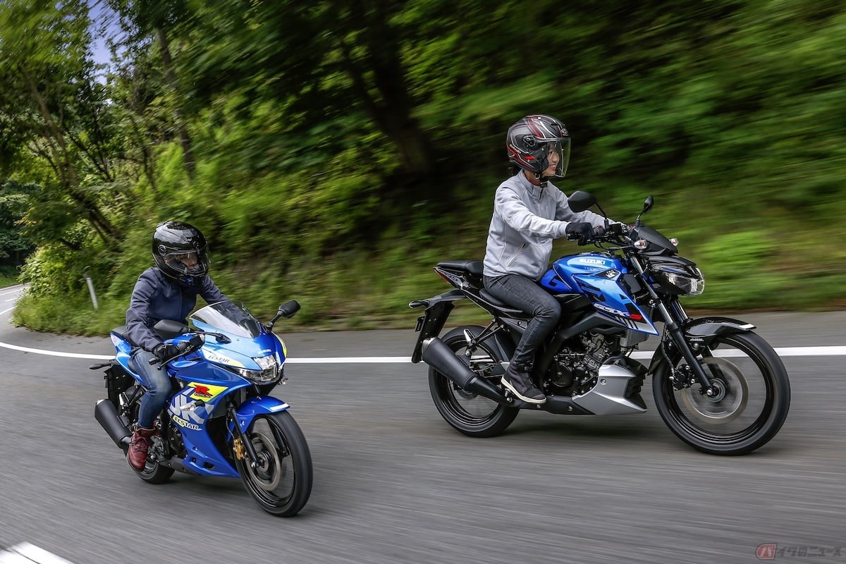 軽井沢周辺の峠道をスズキの『GSX-R125』と『GSX-S125』を駆り二人で走ってみました