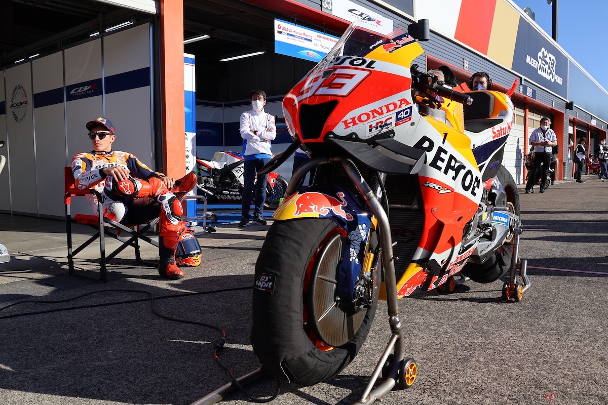 マルク・マルケス選手が駆るウイングレット付きの『213V』