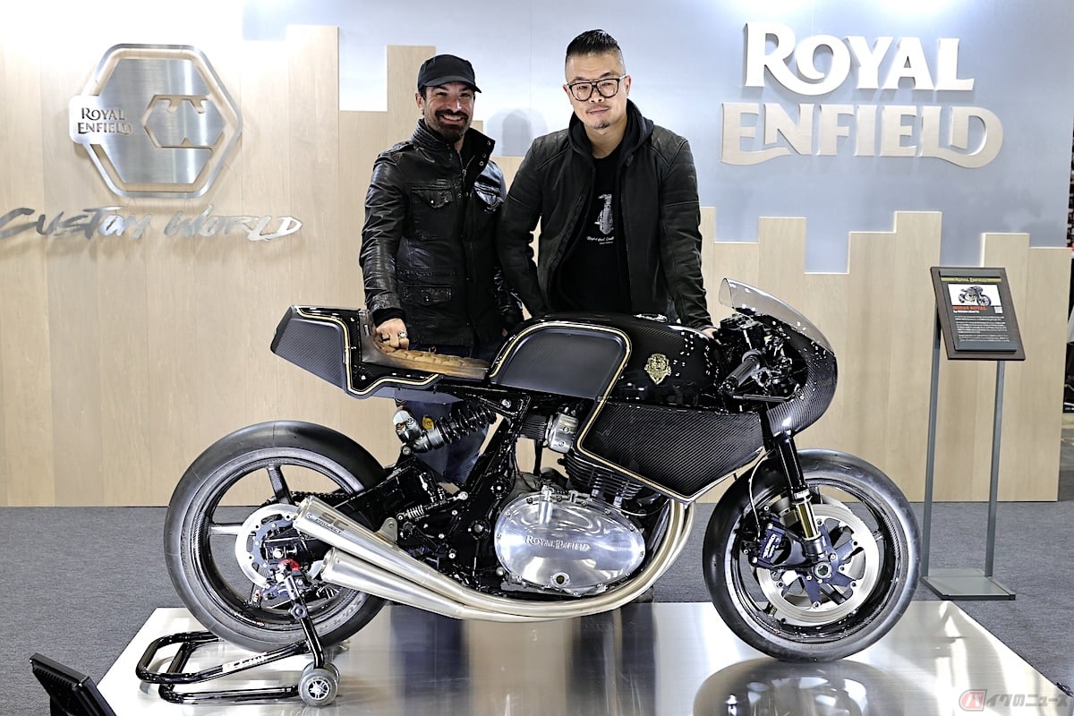 『YOKOHAMA HOT ROD CUSTOM SHOW』に初出展したロイヤルエンフィールド