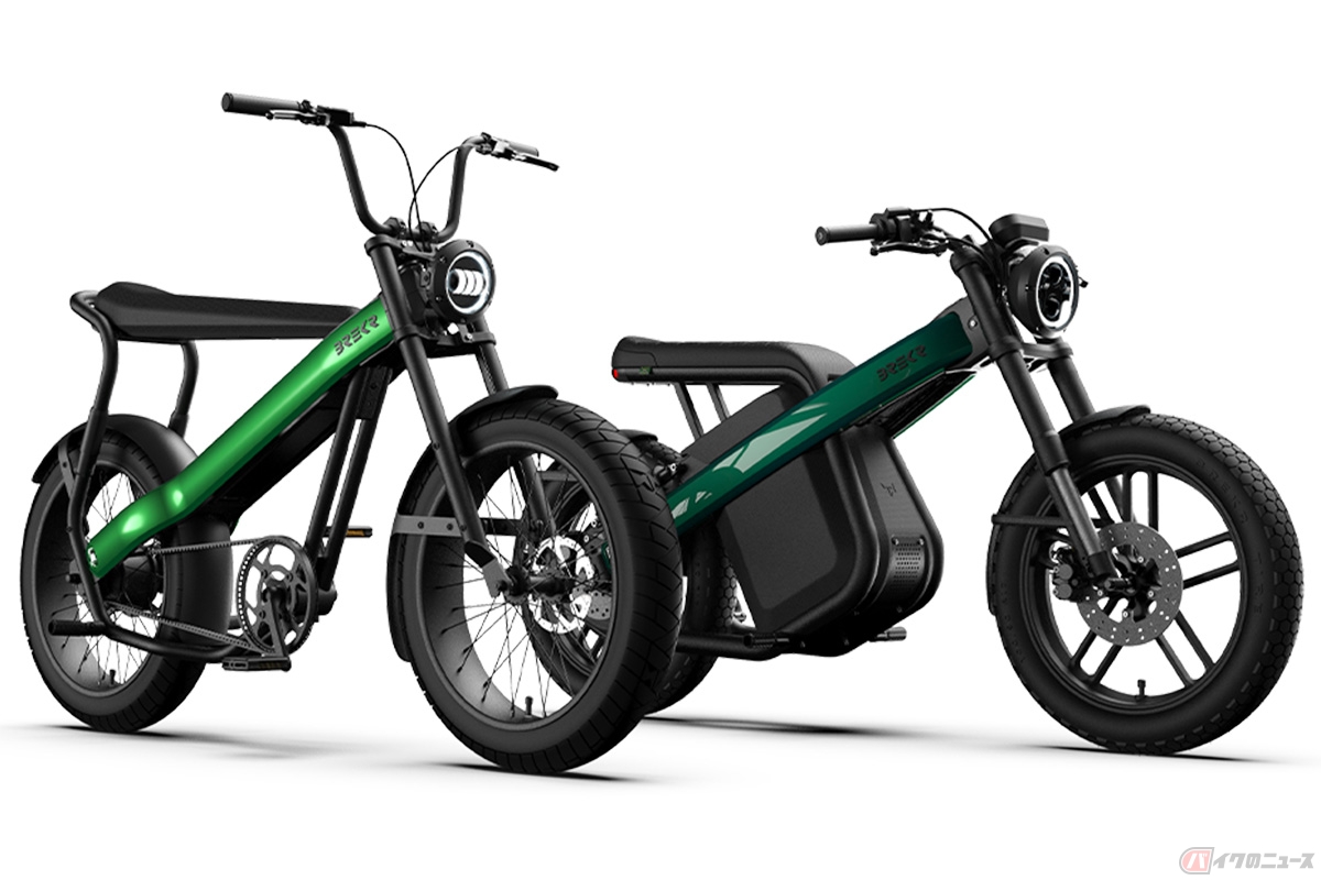 左からBREKR「Model-F」、「Model-B」