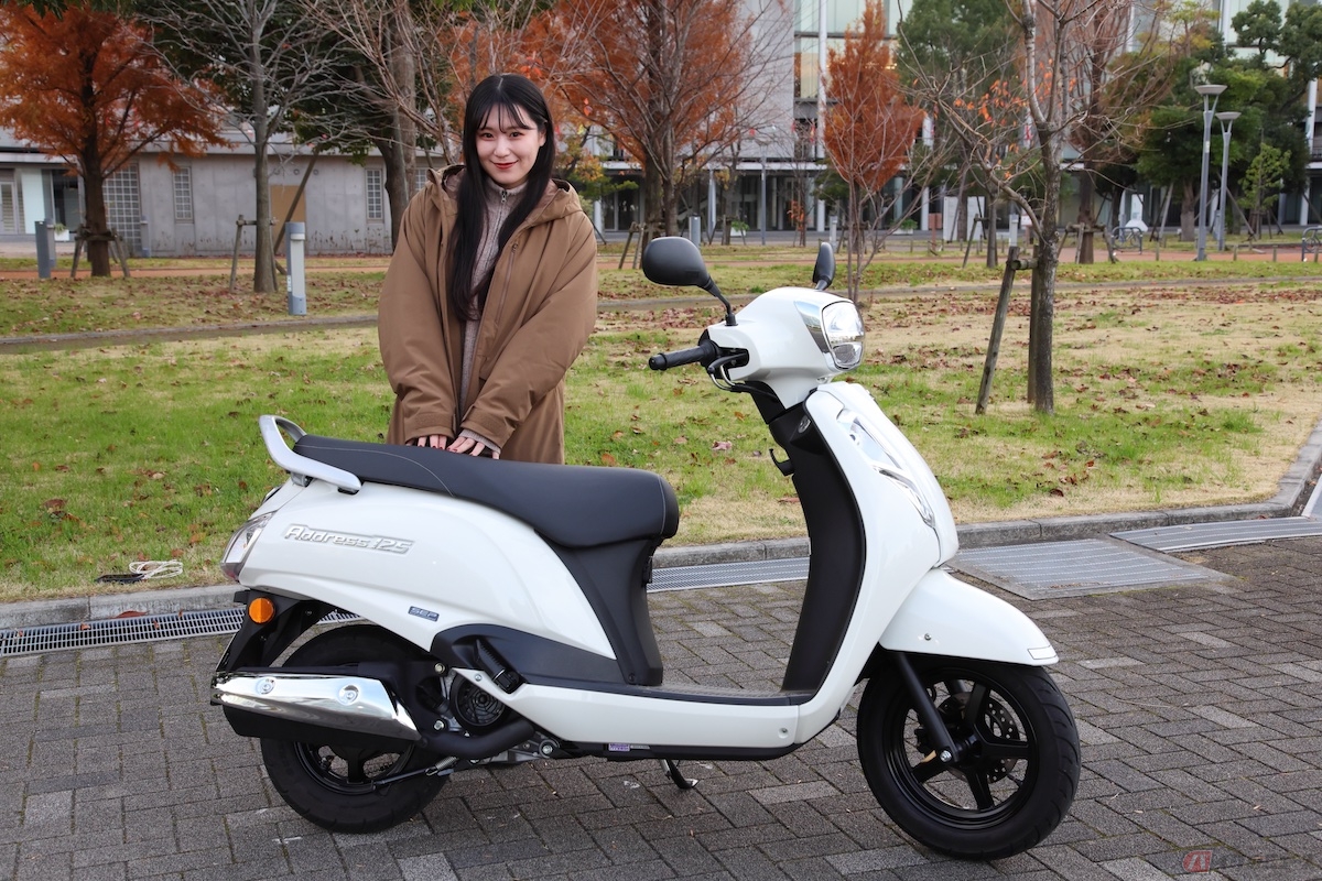 アドレス125は、27万3900円(税込)と手が届きやすい価格帯に設定されている