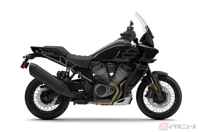 2023年式Harley-Davidson パンアメリカ1250 純正マフラー シックな黒塗装が登場、パンアメリカ1250用マフラー - Off1.jp