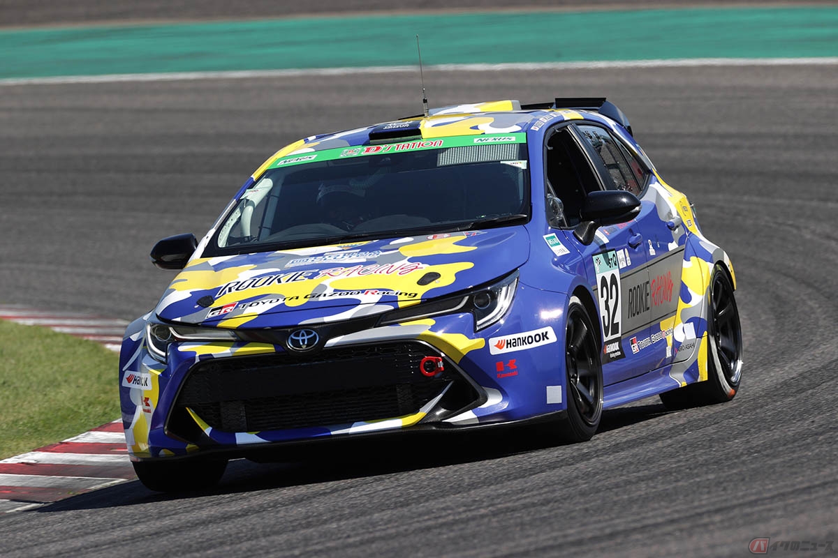 2021年スーパー耐久シリーズに参戦した水素エンジン搭載トヨタカローラ