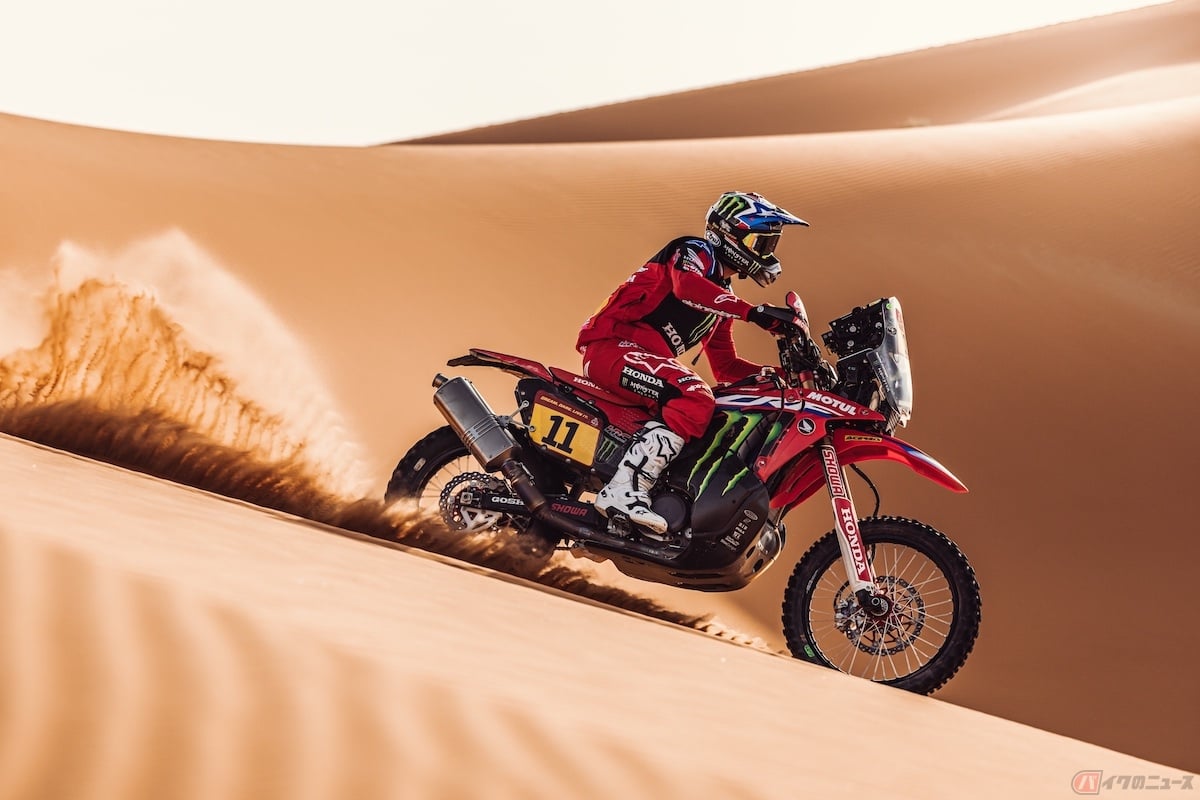 ステージ12優勝を果たしたMonster Energy Honda Teamのホセ・イグナシオ・コルネホ選手