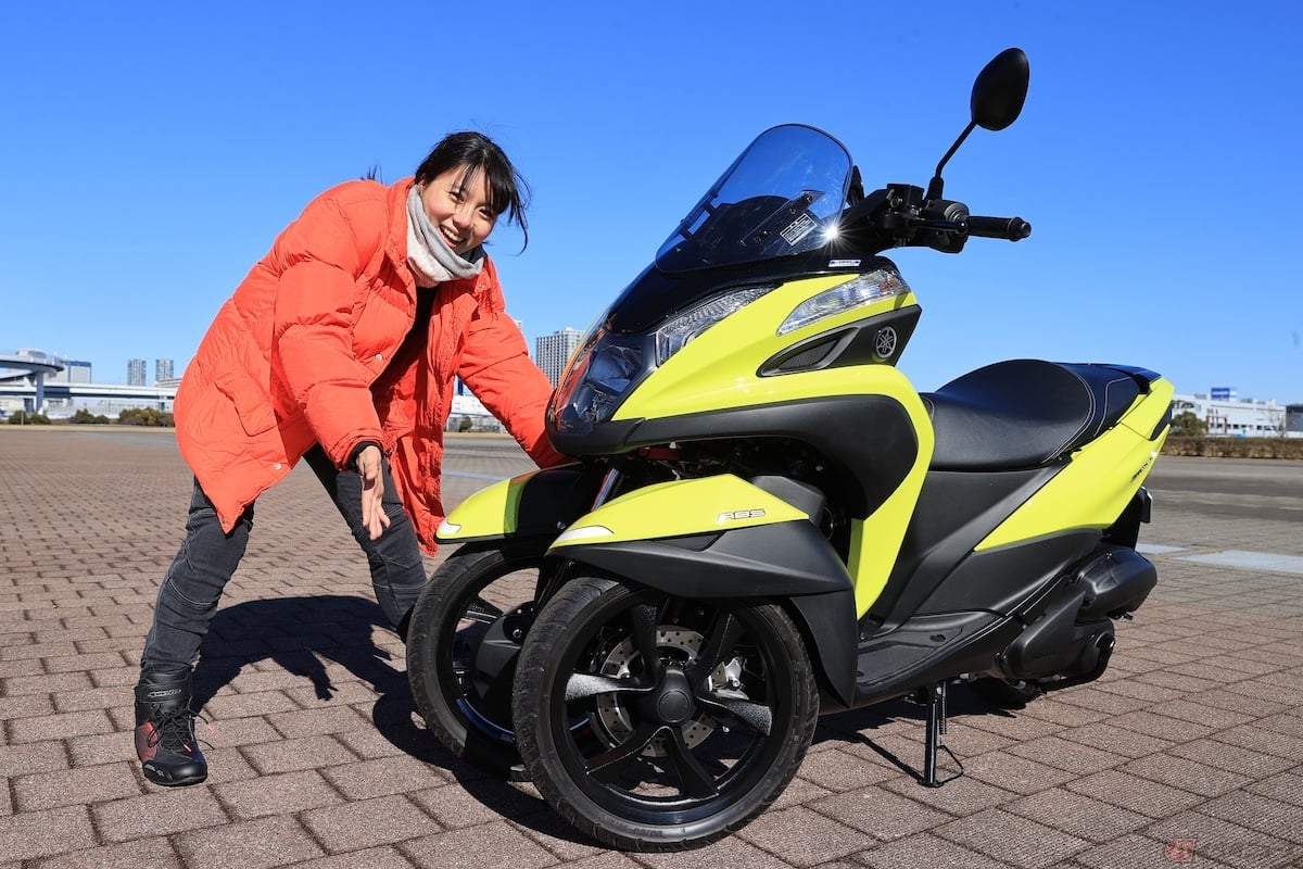 ヤマハの原付二種三輪スクーター「トリシティ125」の車両重量は159kg