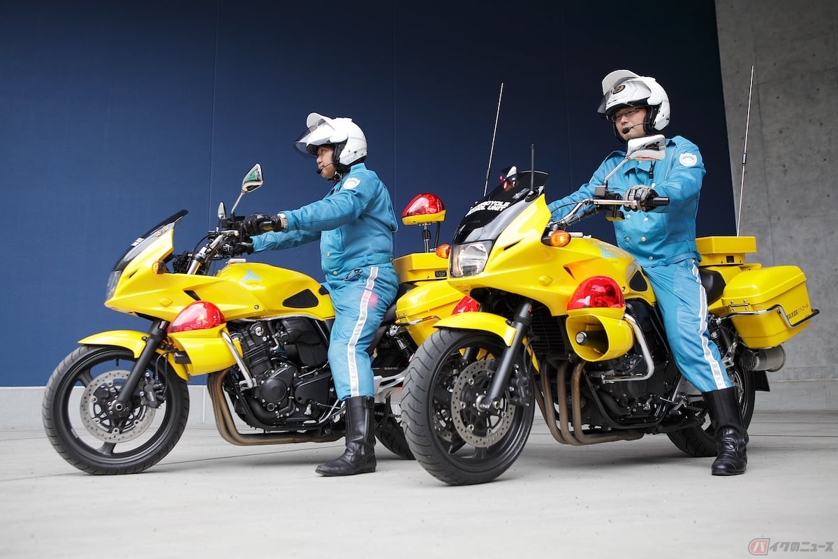 首都高パトロール株式会社が管理している「黄バイク隊」