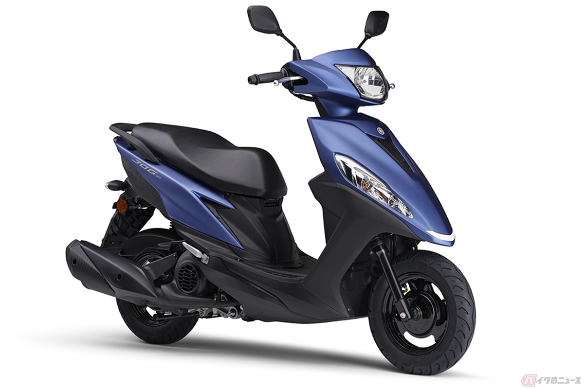 ヤマハ「ジョグ125」マットダルパープリッシュブルーメタリック2