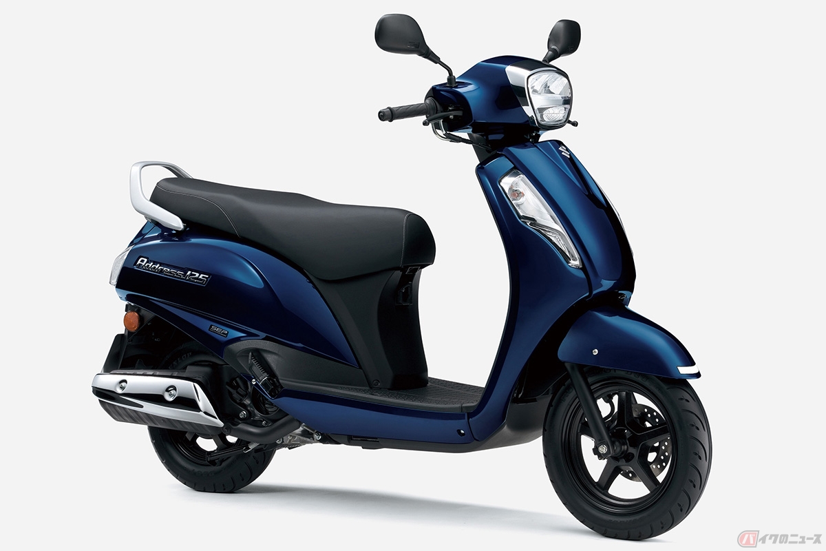 スズキ「アドレス125」ダークグリーニッシュブルーメタリック