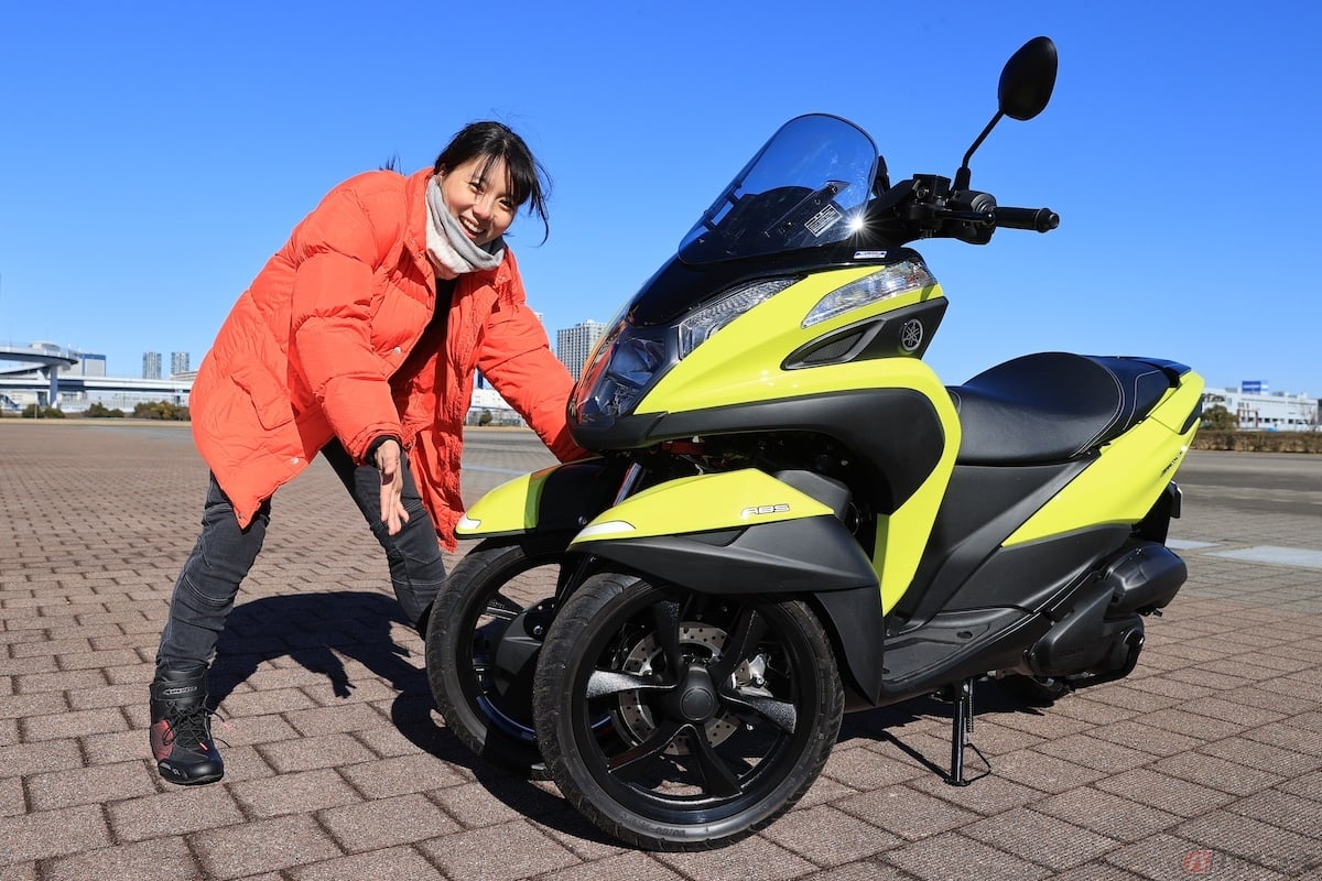 ヤマハの三輪スクーター「トリシティ125」に試乗します