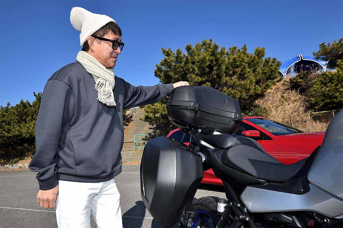 ヤマハ「TRACER9 GT」にはアクセサリー(別売り)で専用設計のケースやマウントプレートが設定されている
