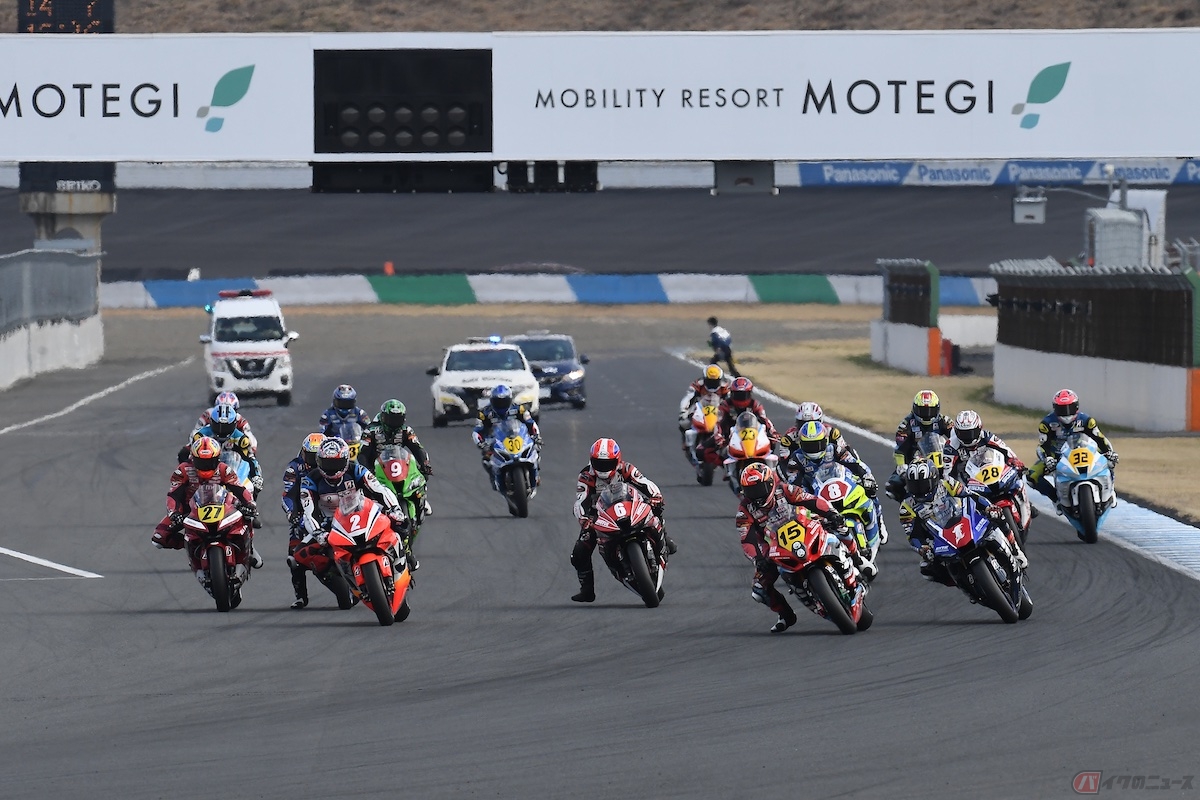2022年MFJ全日本ロードレース選手権第1戦SUPERBIKE RACE inもてぎ（JSB1000クラス決勝）