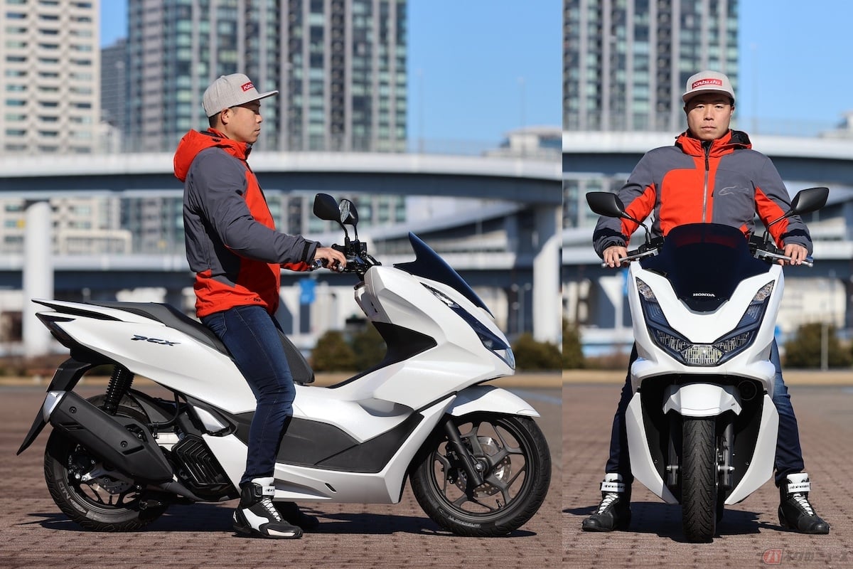 座り心地の良いシートに跨った時の足つき性は、両足の踵がしっかりと地面に接地します