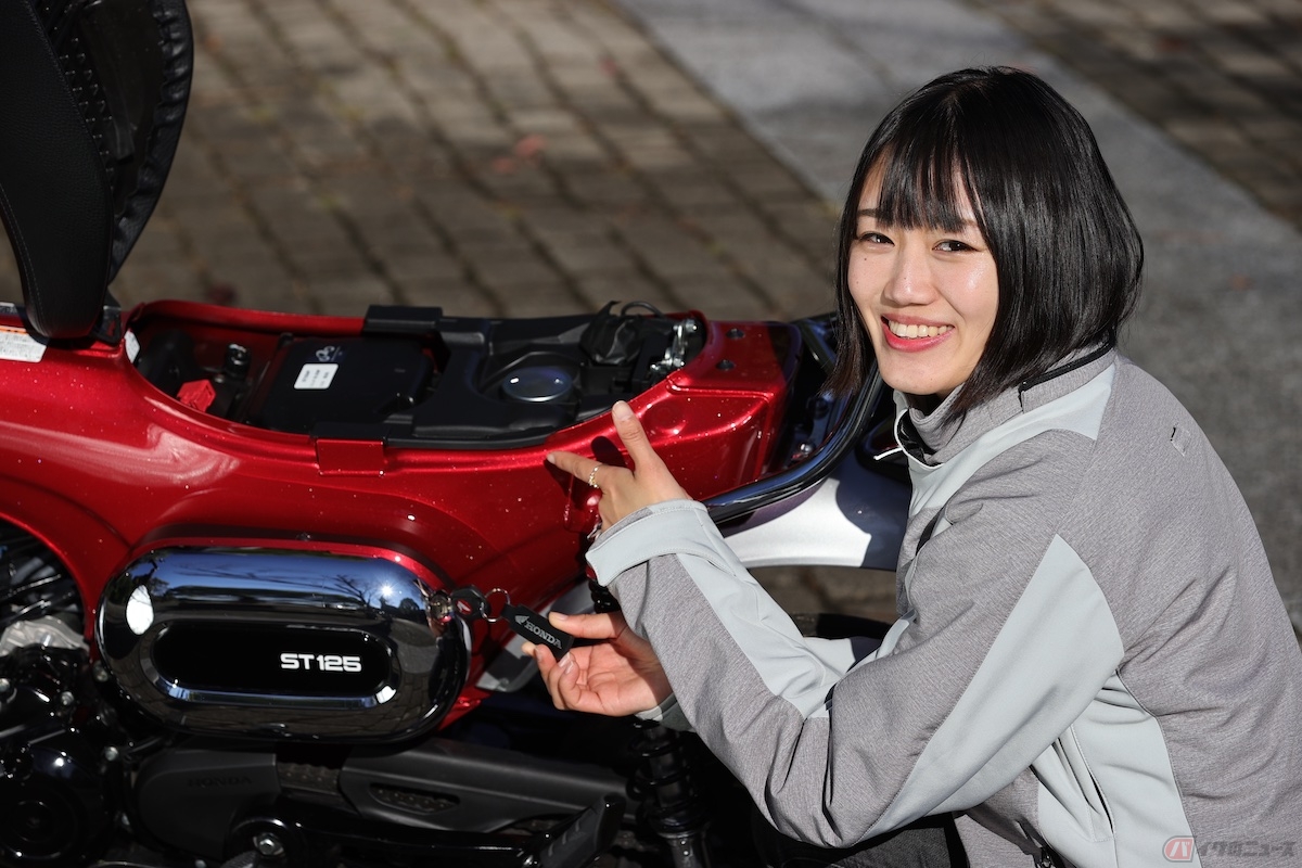 シートを開ける解錠ギミックが珍しい