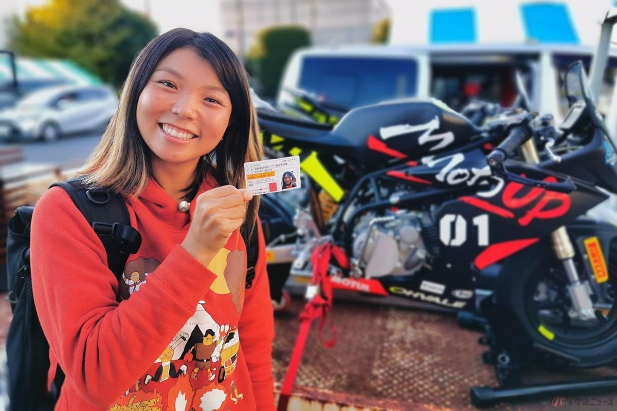 自動車点検まつりin KUMAGAYAを訪れた岸田彩美さん