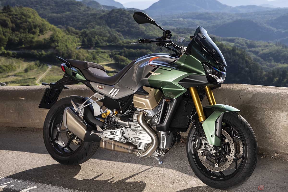 ライトグレーS モトグッツィ「V100マンデッロ／V100マンデッロS」 市販車世界初の