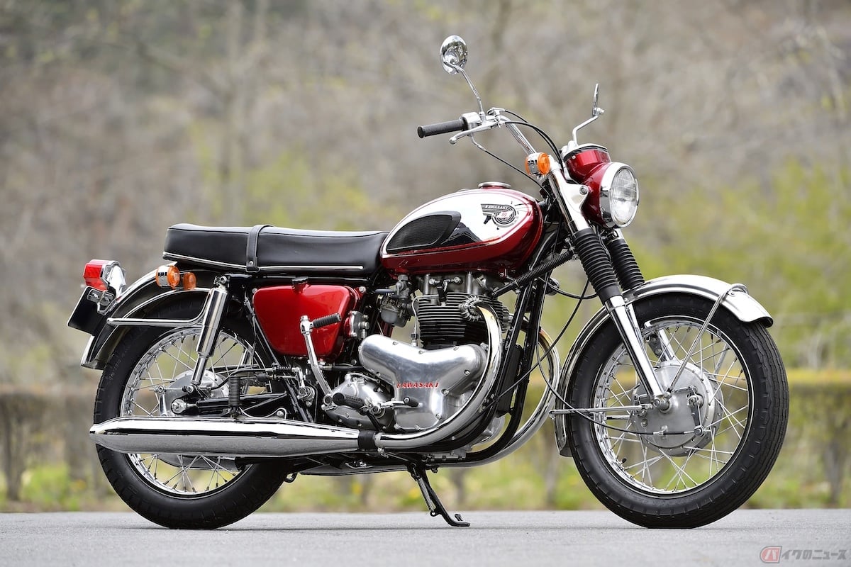 1966年に発表された「カワサキ650 W1(通称:ダブワン)」