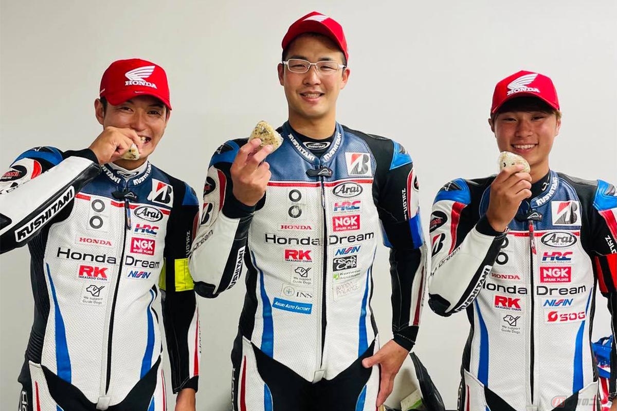 鈴鹿8耐2022にHonda Dream RT SAKURAI HONDAから参戦した日浦大治朗選手、濱原颯道選手、國井勇輝選手